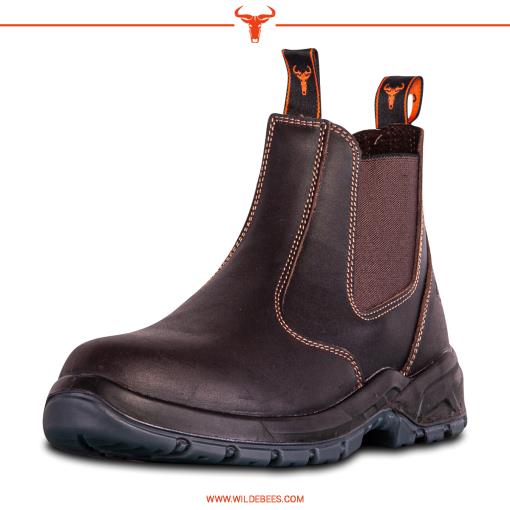 Wildebees Mens Krokodil Chelsea Boot Brown