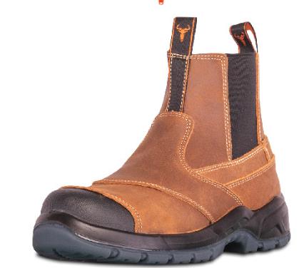 Wildebees Mens Wilderness Plain Toe Boot Brown