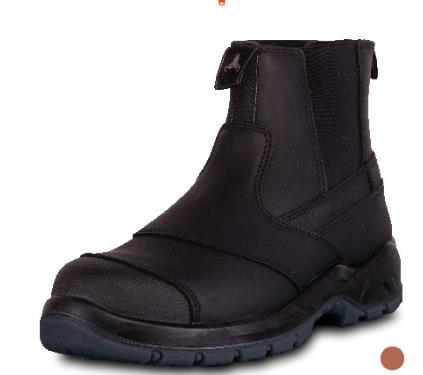 Wildebees Mens Swartkoppie Composite Toe Leather Boot Black