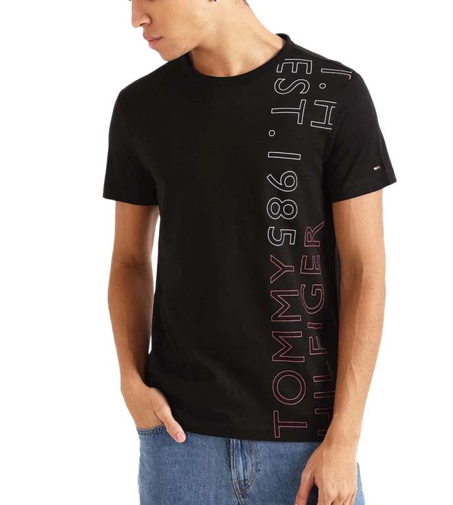 Tommy Hilfiger Mens Off Placement Tee Black