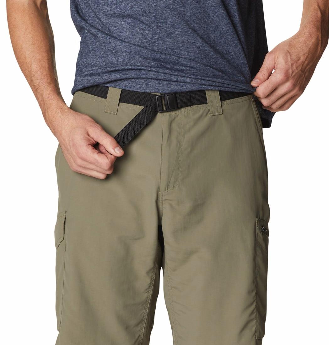 Columbia Mens Silver Ridge Cargo Shorts Stone Green