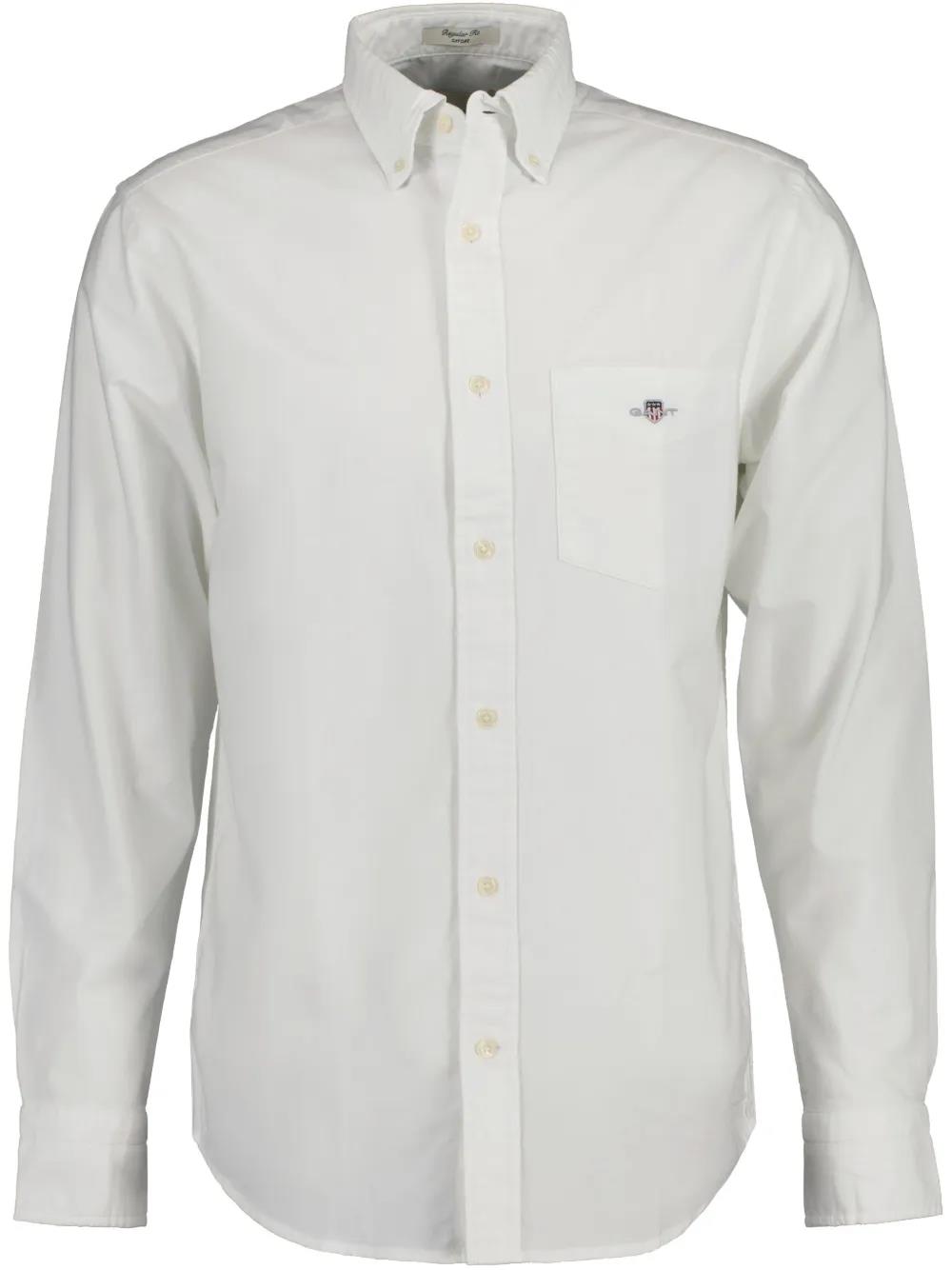 Gant Mens Reg Oxford Bd Long Sleeve Shirt White