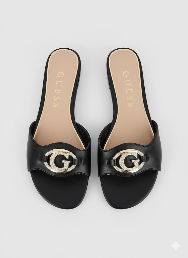 Guess Womens Tashcy Sandal Black