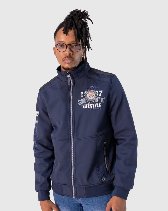 Soviet Mens Hayes Fashion Jacket Navy