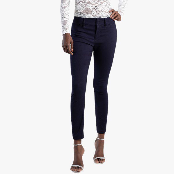 Sissy Boy Womens  Eresha Mid Rise Skinny Pants Navy