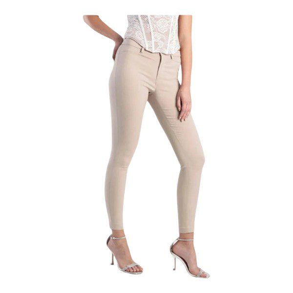 Sissy Boy Womens  Eresha Mid Rise Skinny Pants Sandstone