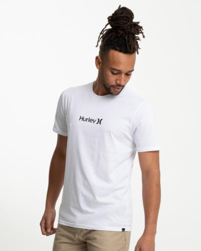 Hurley Mens H20 Dri O&O Short Sleeve Tee White