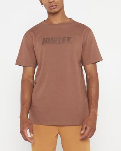 Hurley Mens Evd Wash Fastlane Short Sleeve Tee Burl Wood