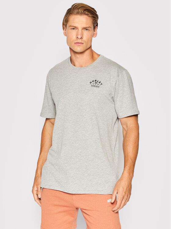 Hurley Mens Quality Good Short Sleeve Tee Dark Grey Heather