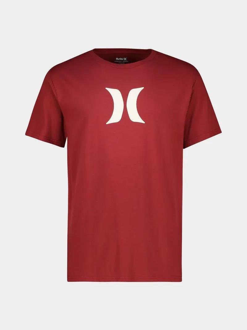 Hurley Mens Icon Core Short Sleeve Cranberry