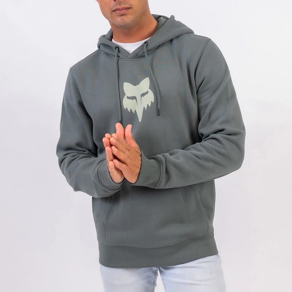 Fox Mens Head Pullover Hoody Sage