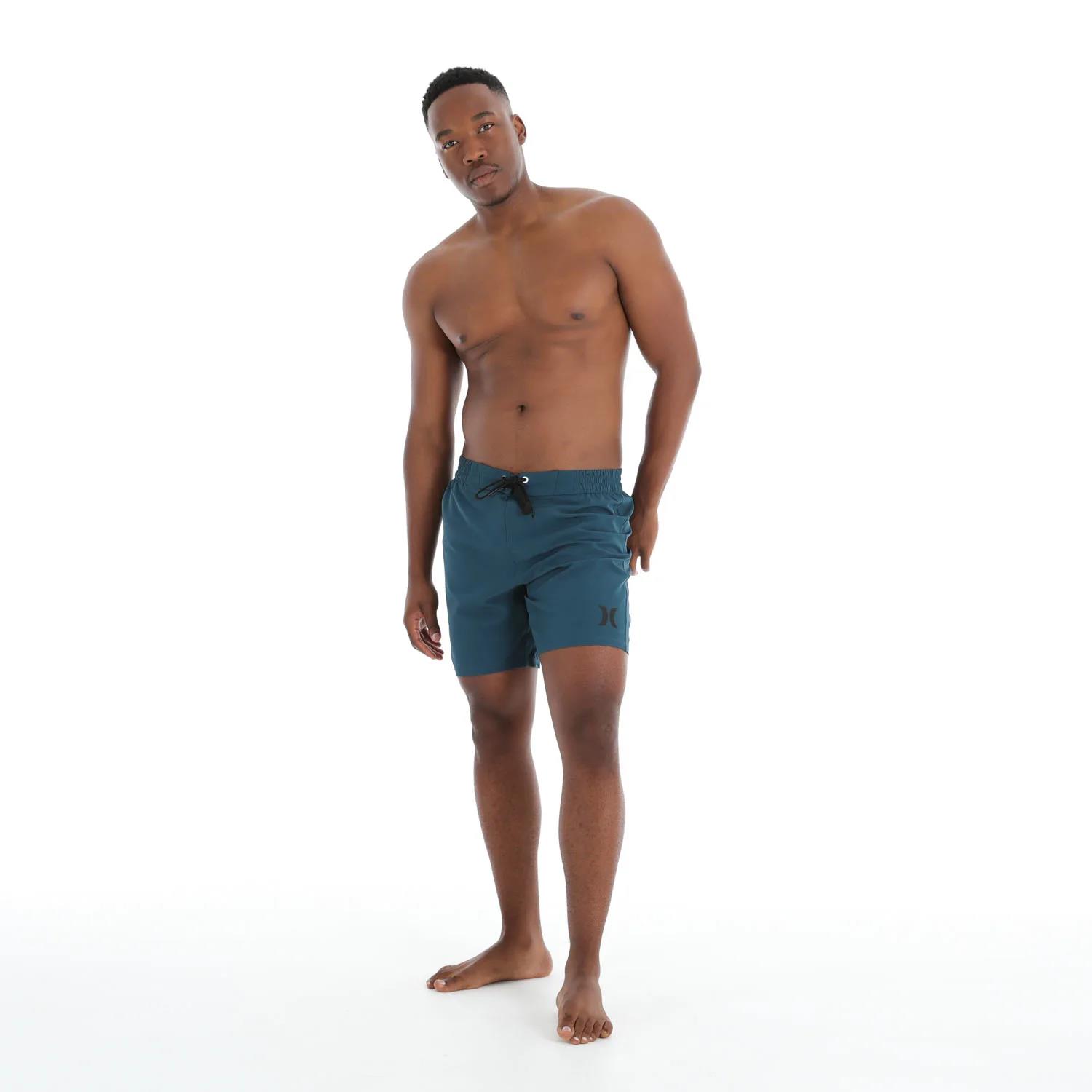 Hurley Mens Icon 17″ Volley Shorts Mood Indigo