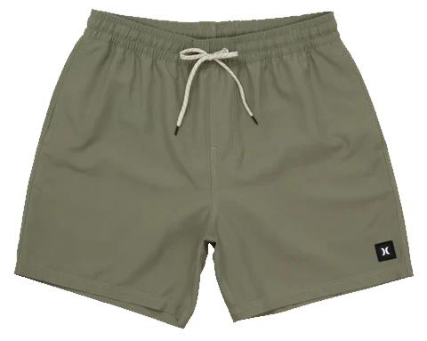 Hurley Mens Icon Elastic 17″ Volley Shorts Dune
