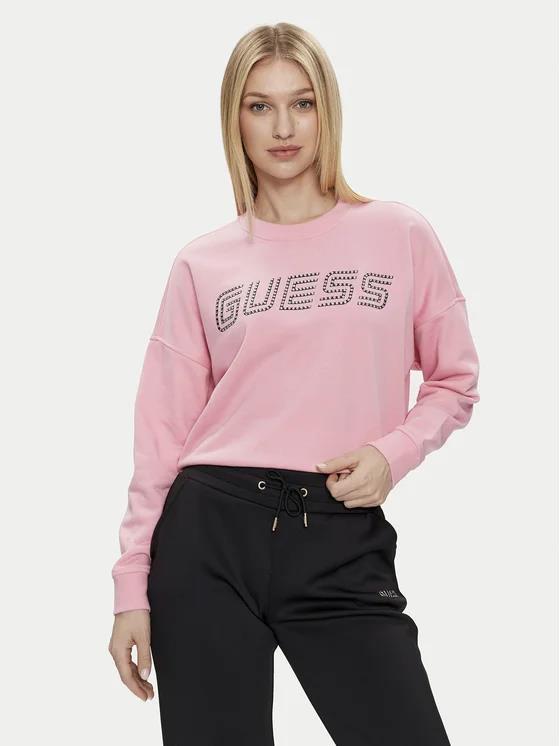 Guess Womens Skylar Sweater Pink