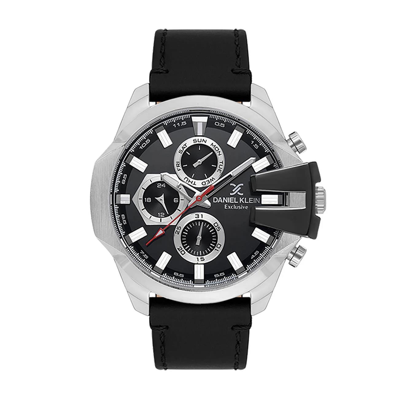Daniel Klein Gents Black Dial Multifunction Watch