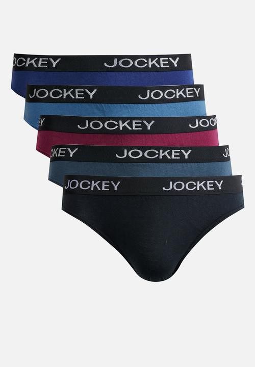 Jockey Mens Value Skants Black 5 Pack