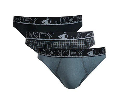 Jockey Mens Striped Printed Brief 3Pk