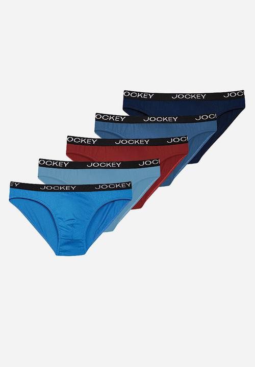 Jockey Mens Value Skants Blues 5 Pack