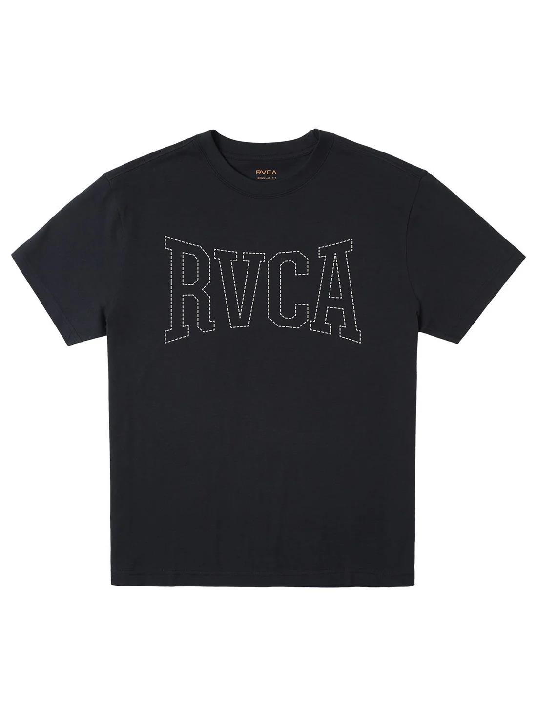 Rvca Mens Stitch Short Sleeve Tee Black