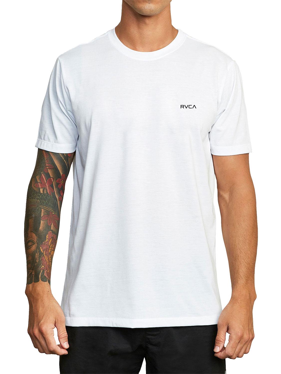 Rvca Mens Small Rvca Essential Short Sleeve Tee White
