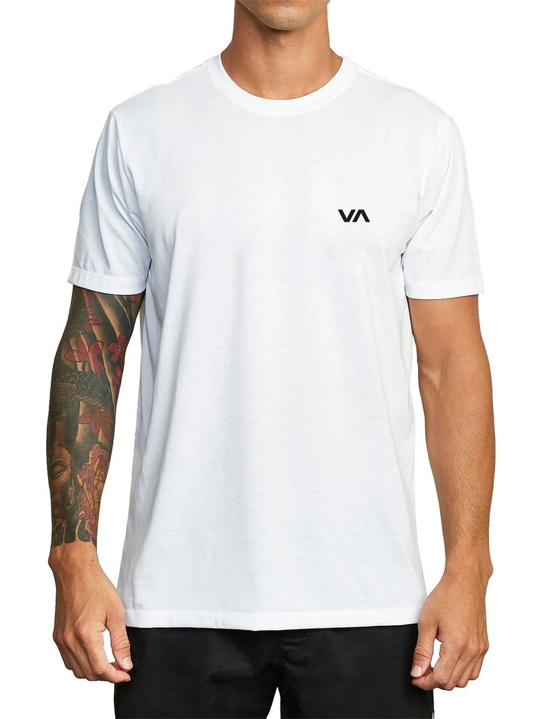 Rvca Mens Va Essentials Short Sleeve Tee White