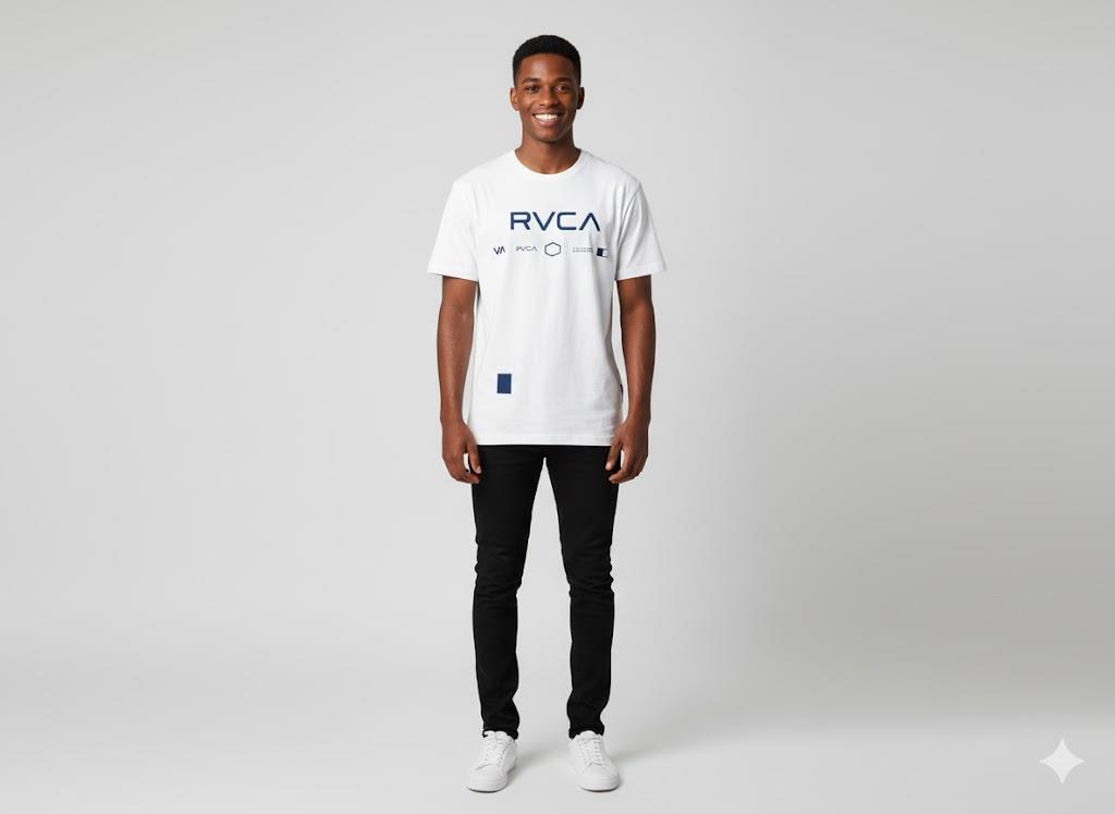 Rvca Mens Va Rvca Way Short Sleeve Tee White