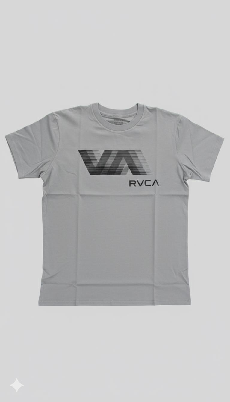 Rvca Mens Va Rvca Blur Short Sleeve Tee Monument
