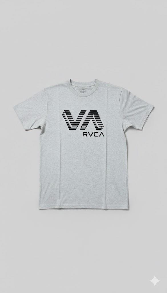 Rvca Mens Sepeartion Short Sleeve Tee Snow Heather Mel