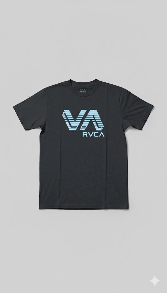 Rvca Mens Sepeartion Short Sleeve Tee Off Black