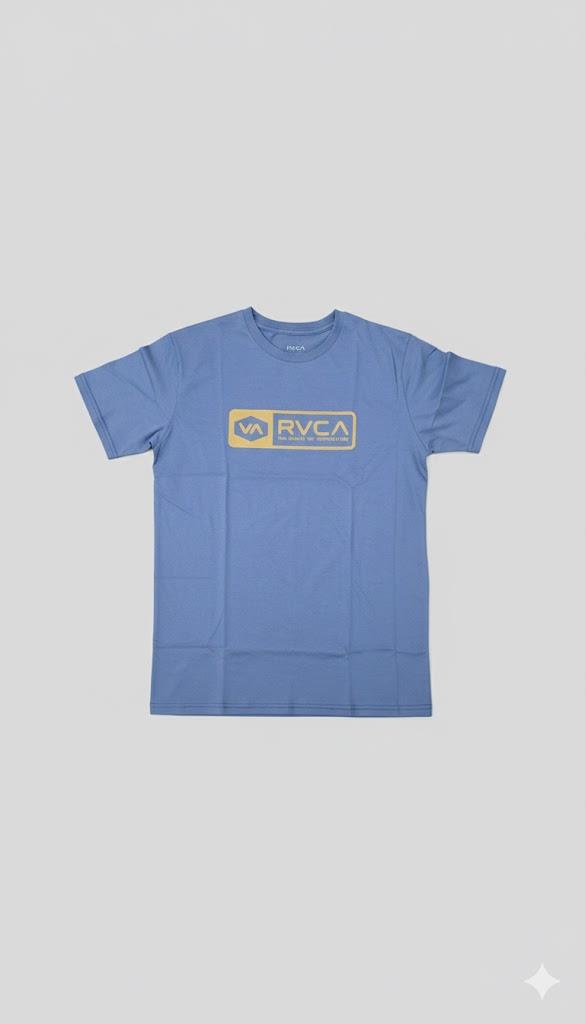 Rvca Mens Total Short Sleeve Tee Vintage Navy