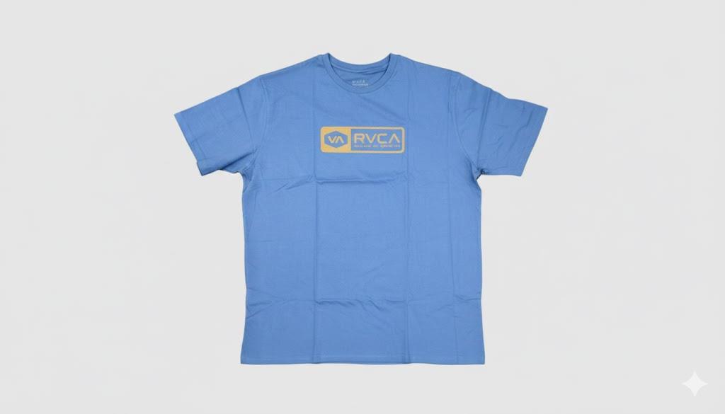 Rvca Mens Total Short Sleeve Tee Coronet Blue