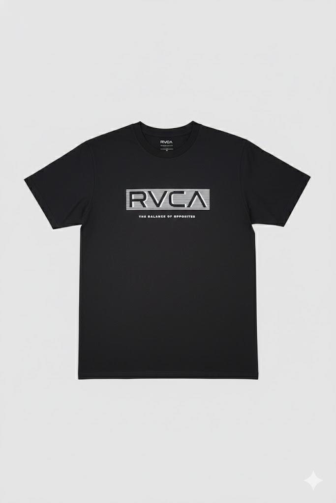 Rvca Mens Sprints Short Sleeve Tee Off Black