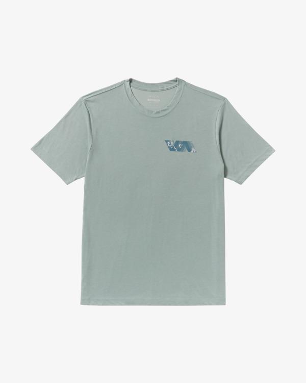 Rvca Mens Va Blur Fill Short Sleeve Tee Lead