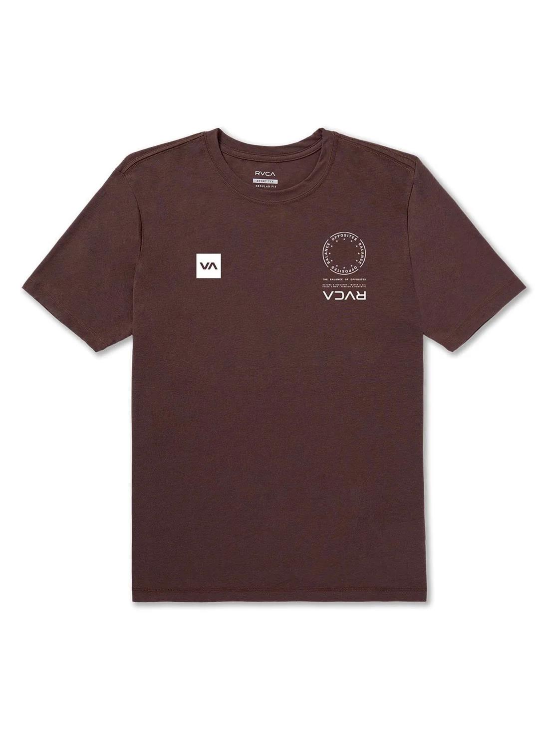 Rvca Mens Va Mark 2 Short Sleeve Tee Mocha