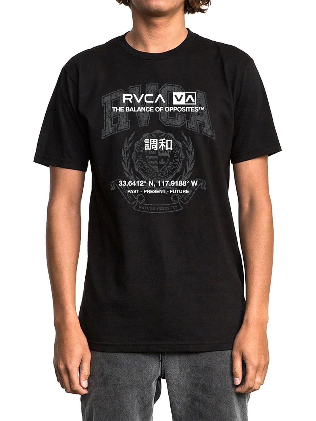 Rvca Mens Unitext Short Sleeve Tee Black