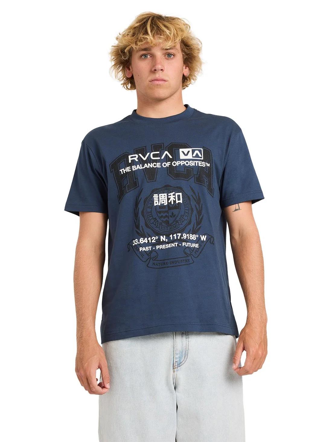 Rvca Mens Unitext Short Sleeve Tee Black