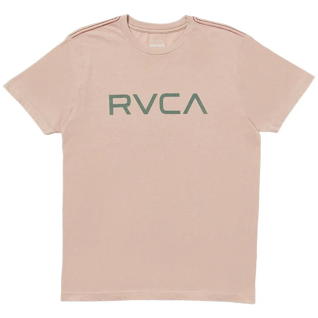 Rvca Mens Big Rvca Short Sleeve Tee Pale Mauve