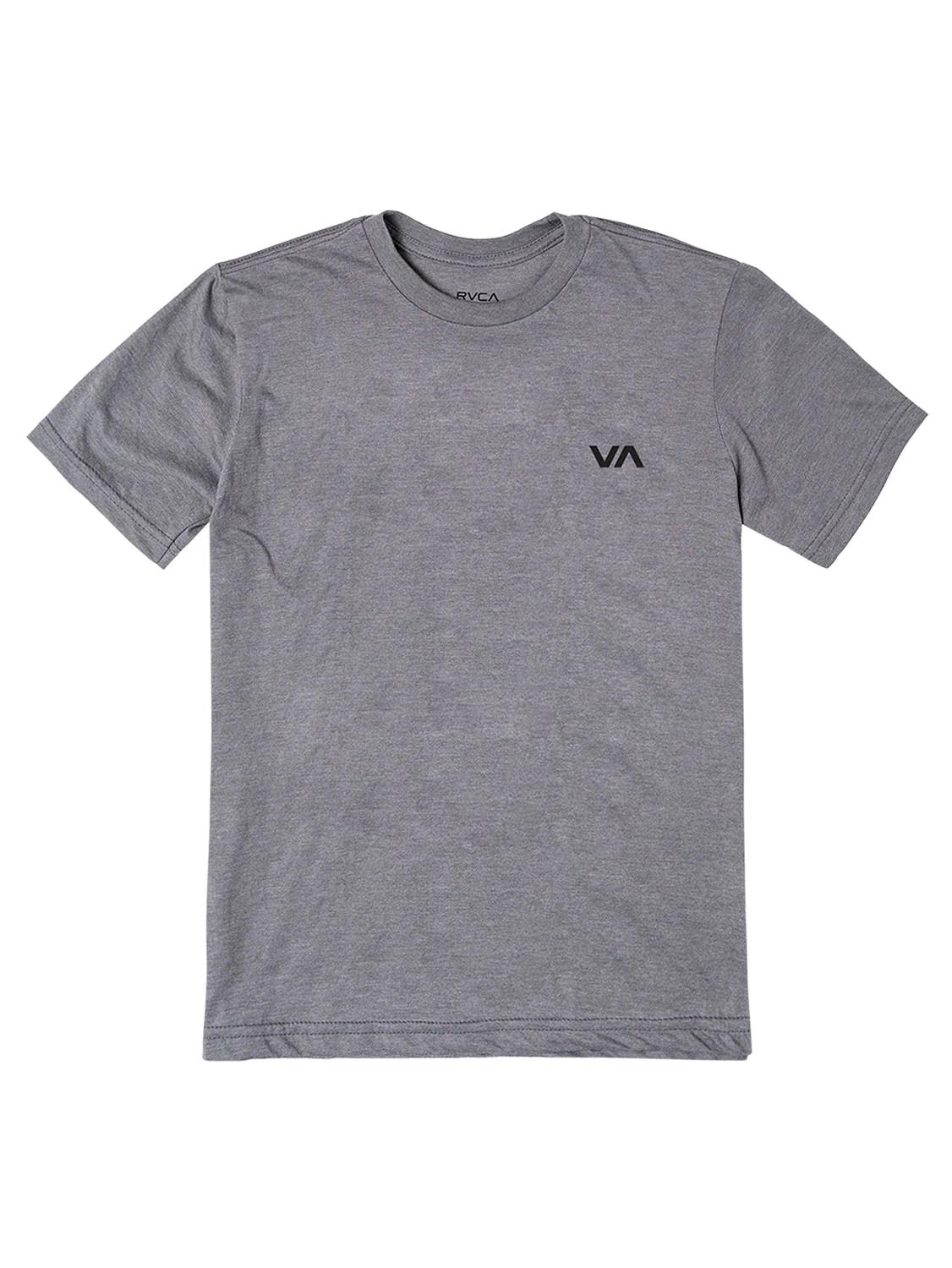 Rvca Mens Va Essential Short Sleeve Tee Grey Mocktwist