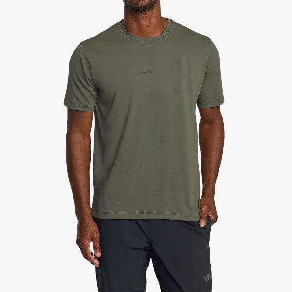 Rvca Mens Small Rvca Short Sleeve Tee Olive