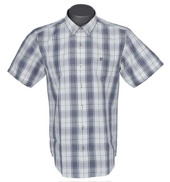 Pierre Cardin Mens Short Sleeve Shirt Grey