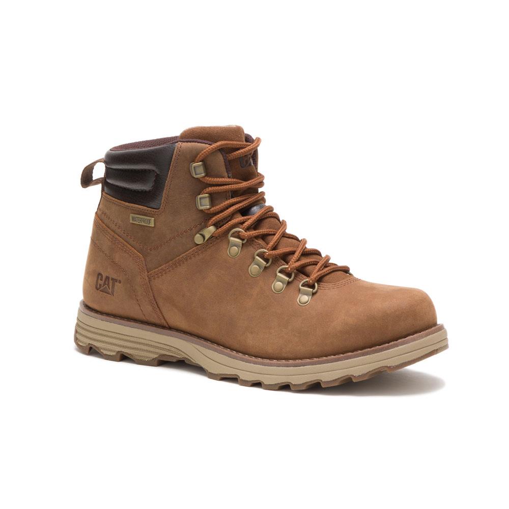 Caterpiller Mens Sire Waterproof Hiker Boot Brown Sugar