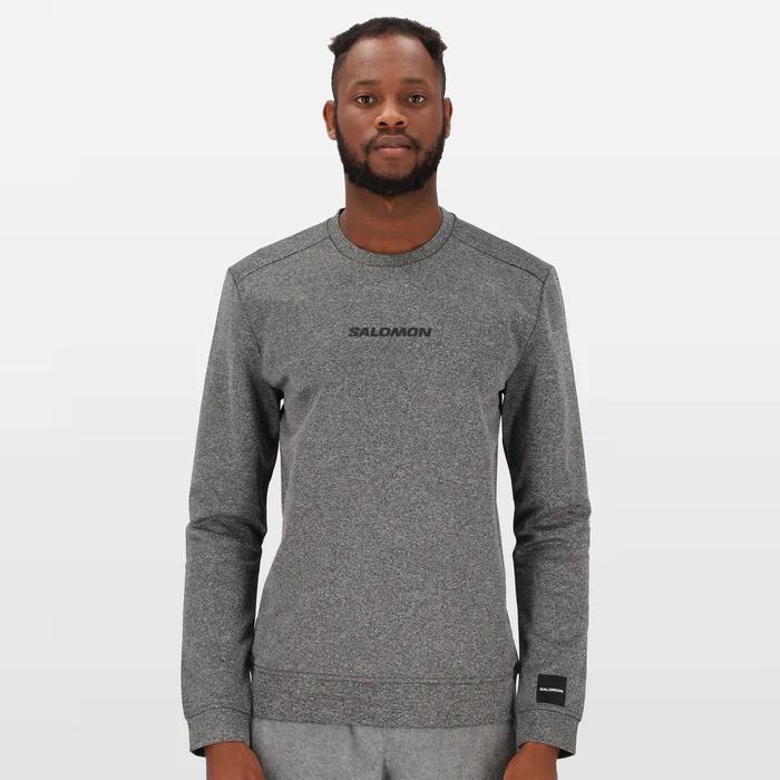 Salomon Mens Evolve Pullover Sweater Phantom Mel