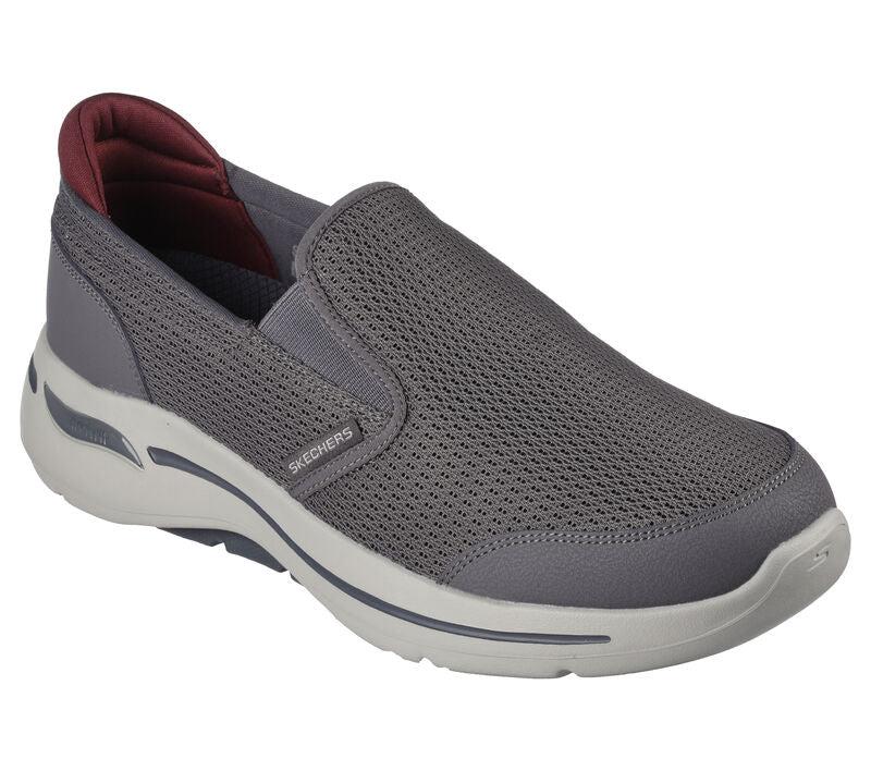 Skechers Mens Go Walk Arch Fit Shoe Charcoal Grey