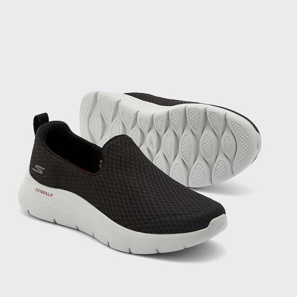Skechers Mens Go Walk Flex Shoe Black Red