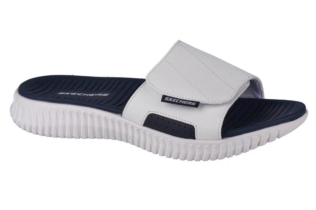 Skechers Mens Elite Flex Trevera Sandal White Navy