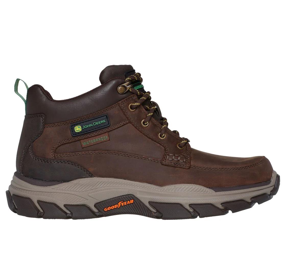 Skechers Mens Jhon Deere Respected Boot Cocoa