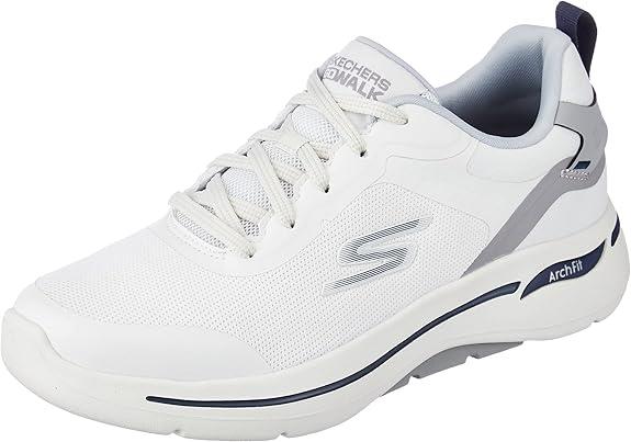 Skechers Mens Go Walk Arch Fit Sneaker White Multi