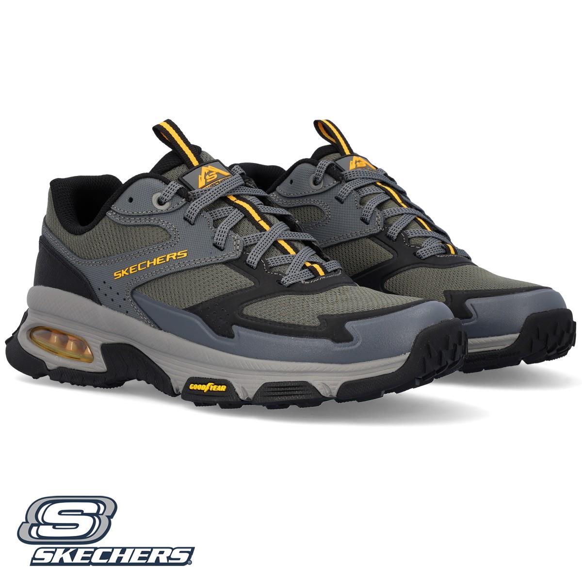 Skechers Mens Air Envoy Sneaker Black Green