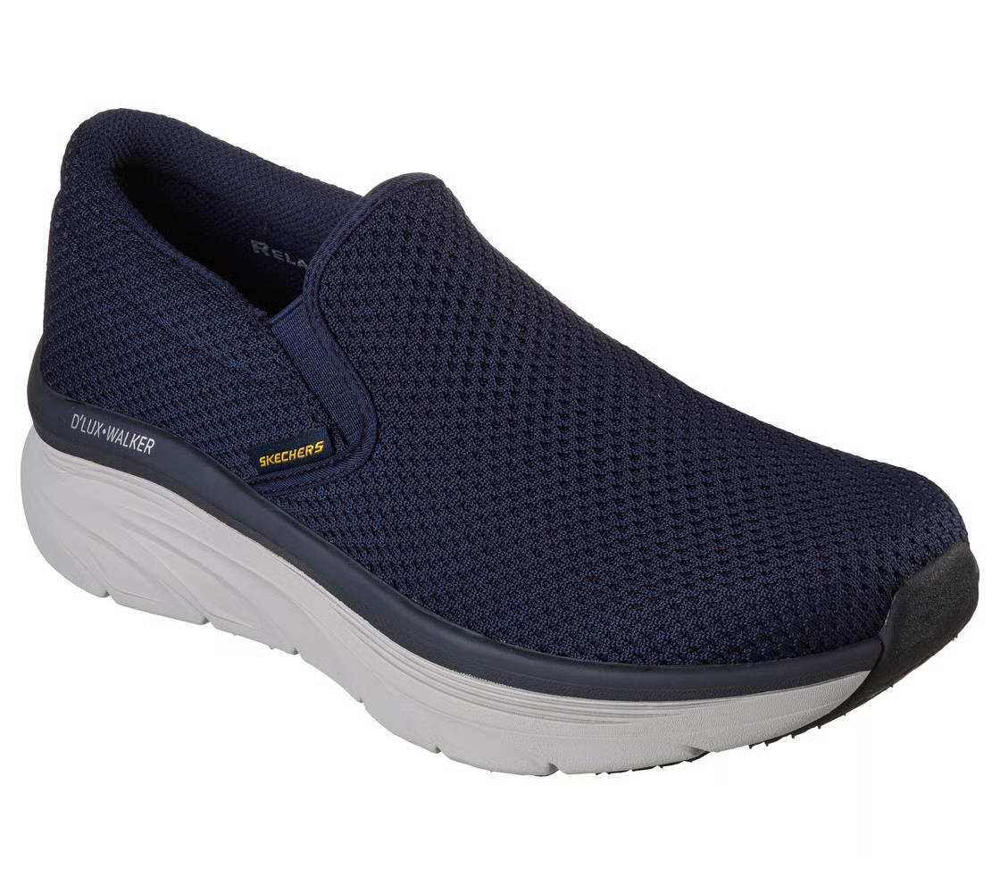 Skechers Mens D’lux Walker Sneaker Navy