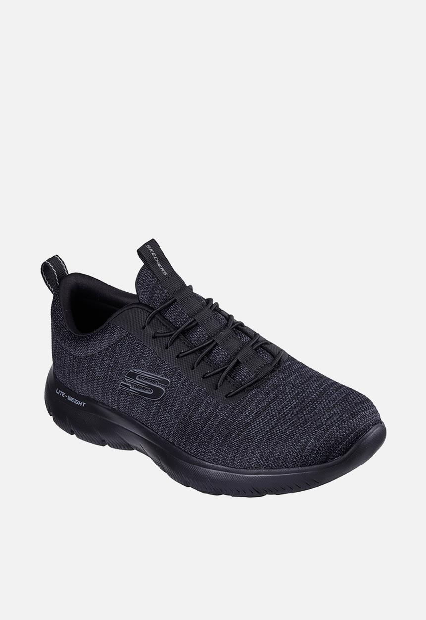 Skechers Mens Summits Sneaker Black Black